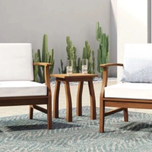Patio furniture set with cacti background