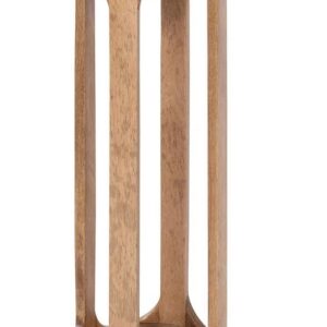 Minimalist wooden column table