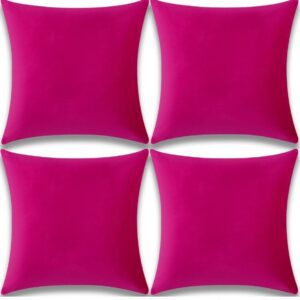 Vibrant pink decorative couch pillows