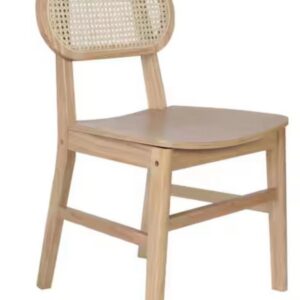 Natural wood dining chair