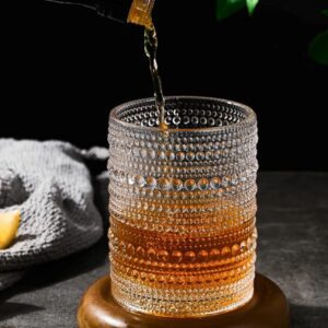 Beverage filling artistic glass cup