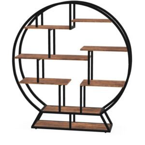 Modern round shelving unit design
