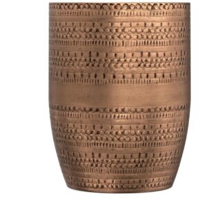Textured metallic vase design