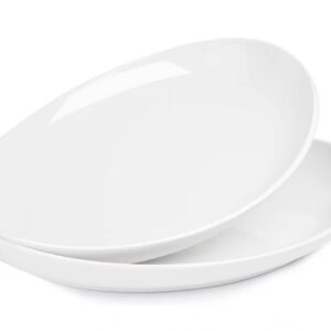 White ceramic plates stacked together