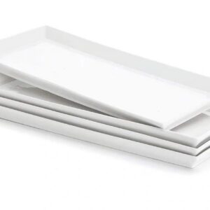 Minimalist white dishware set