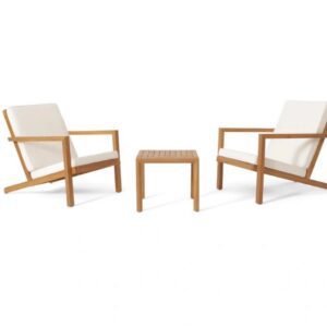 Wooden chairs with table set