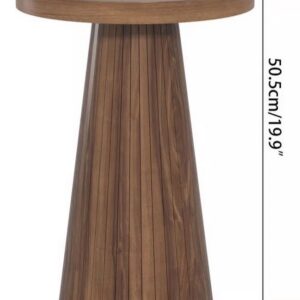 Wooden round table with measurements