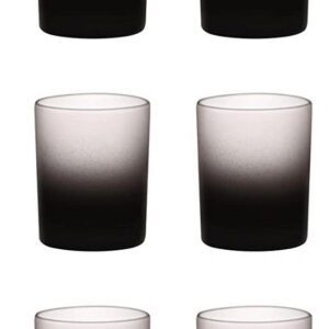 Set of six gradient drinking glasses