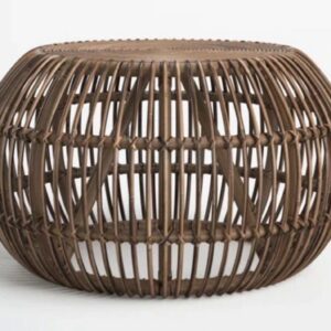 Decorative rattan coffee table