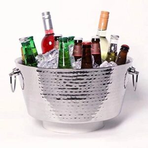 Party drink bucket with ice and bottles