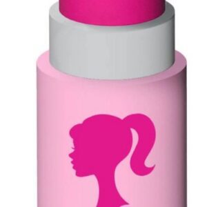 Pink lipstick with silhouette design
