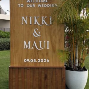 Wood customizable Sign